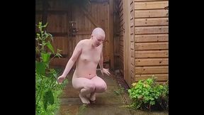 A rather poor, but quite funny, attempt at a rain angel ? Both the rain and the ground were a lot colder that we had anticipa...