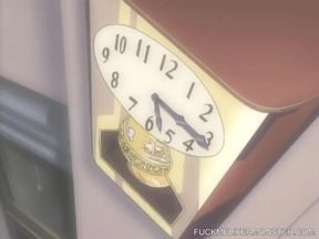 Hentai cartoon romantic couple enjoys hardcore sex