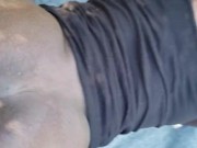Young ebony submissive lovin white daddy in the woods
