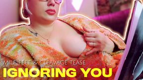 Ignoring You: MILF Feet & Cleavage Tease | Femdom POV Rejection | Foot Fetish Reading Ignore Humiliation | Mz Dela Florez