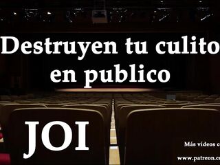 Destruyen tu culo en publico. JOI anal en español.