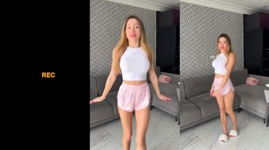 Dressed up to make you finish on my face striptease slut