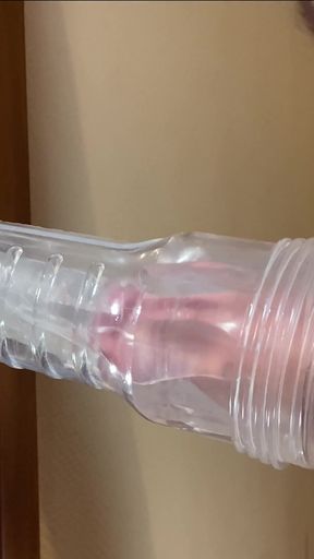 Hairy Bear Pumps the Fuck Out of His Fleshlight