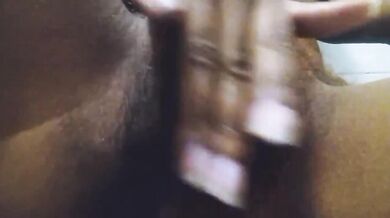 She drenched her tight dripping pussy while masturbating