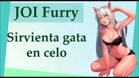 Furry Maid in Heat Seduces You for JOI Orgasm Delight