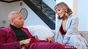 Ricky Johnson And Janice Griffith - Cant Resist Rickys Big Black Cock And Takes It