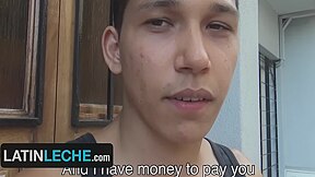 Straight Latino Dude Offered Extra Cash To Take Off His Clothes And Stroke His Cock