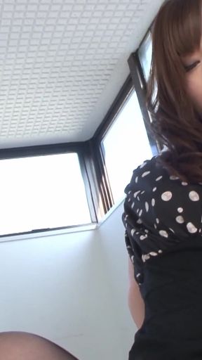 Her Beauty Was Shining so This Guy Sucked Her Clit on the Stairs so Hard