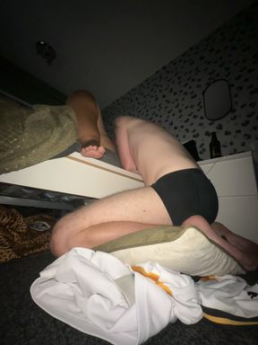 Horny Dom Wife Puts Slave Hubby on His Knees so He Can Worship Her Pussy
