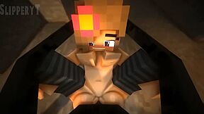 Orgasmic! 3d Jenny Hosts Huge Minecraft Rod