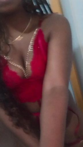 Sexy Brunette Measuring Super Sensual Underwear