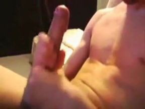 Skinny Twink Strokes His Big Cock Solo 2