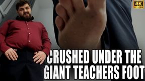 Tiny Crushed Under The Teachers Foot - 4k UHD 2160p - KingMarti - MOV