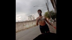 sabrina prezotte dando uma voltinha em uma das ruas de prostituicao da barra funda em sp...