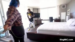 Blue Haired Xoe Grim Takes BBC Louie Smalls at KingBBC