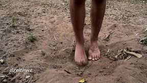 feet in the hot sand