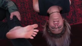 Suspended Girl To Smell Feet