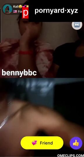 Webcam teen gets a surprise reaction during homemade show