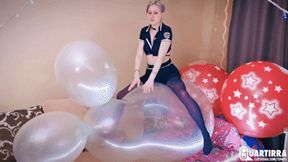 Q938 Stashia seductively hugs and rides giant RX Rabbit balloon nonpop - 480p