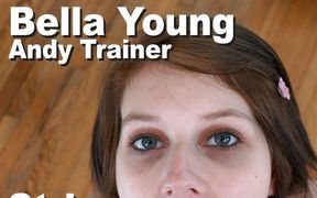 Bella young & Andy trainer strip suck facial