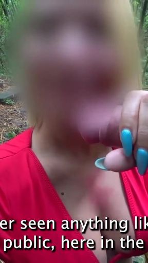 FOREST ADVENTURE pt1: Dick Flash out of control "I won't let go until you cum!"   Clip 3