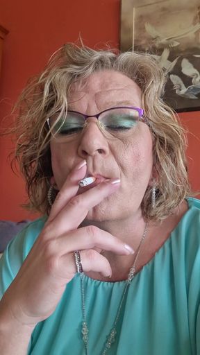 Memorable moment from "Enjoying a cigarette"