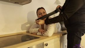 YY245 - Hogtaped on the Kitchen Counter