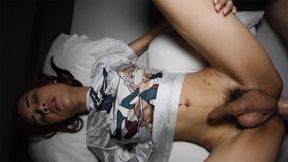 Big cock Asian tranny bareback anal