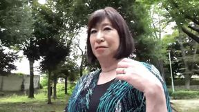 Hot Asian MILF loves grabbing her ass spanked by grandson
