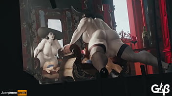 Alcina dimitrescu se folla a Jill Valentine con su gran polla [generalbutch]