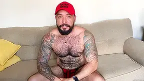 Hairy Hunk Julian Torres Rides the Machine - Mature Muscle Mayhem