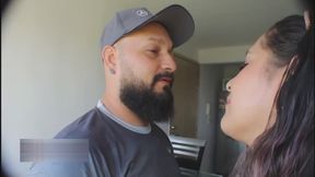 Fucking my slutty mother-in-law while her daughter left me home alone - Spanish porn