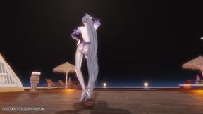 [mmd] Le Sserafim - Smart Eve Sexy Striptease Star Blade Hentai Uncensored 4K 60fps