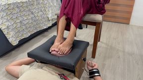 NONSTOP Extreme Verbal Humiliation While He Suffer Under My Feet In Smother Box | Mobile