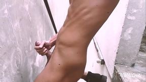 Rooftop naked exploring