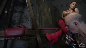 Heel sucking slut