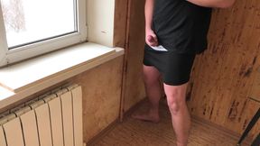 Stepmom Caught Me Jerking off and Made Me Cum in Her Panties