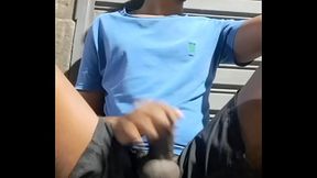 Jerking off on the streets of Rio de Janeiro