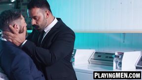 PlayingMen.com - Teddy Torres and Only Matt's rough ass rimming and shoving