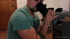 Sweaty feet domination