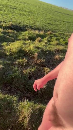 Jaw-dropping moment from "Naked hike. Clothes abandoned. -2 Celsius"