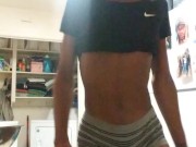Was Cooking Earlier And Start Dancing to The Music