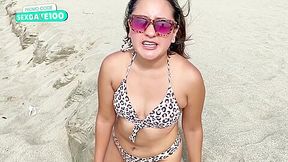 Stranger Spies On Me On The Beach And Convinces Me To Go To His Apartment And Fuck Wildly