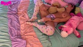 taboo diaper girl vibrating pull up masturbation dakota marr abdl