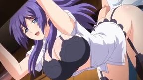 Mankitsu Happening 3 - Lucky pervert is hentai ass fucking busty employee at the store