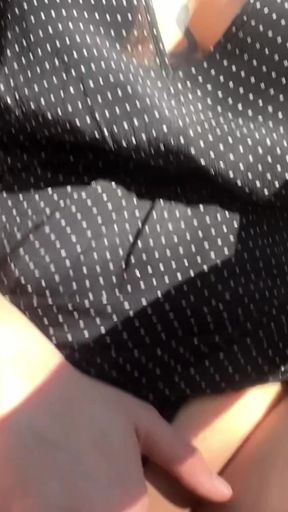 She Squirts Hard in Public
