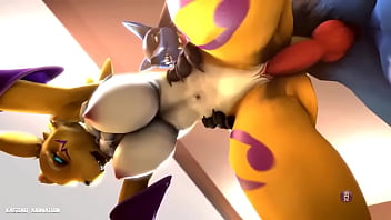 yiff renamon refregada por Lucario