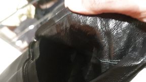 Defloration of her right boot
