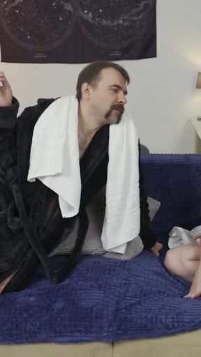 Memorable moment from &quot;DADDY4K. Young blonde whore didn&#039;t mind to suck Daddy&#039;s dick while her boyfriend was away&quot;