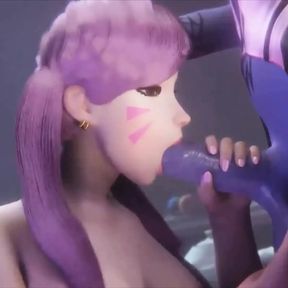 D.Va Jacking Off Futa Widowmaker Overwatch Futa Porn